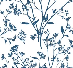 Brewster/ASP 2927-80702 Southport Indigo Delicate Branches Wallpaper> Architectural