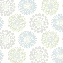 Brewster 3120-13704 Sunkissed Light Green Floral Wallpaper New