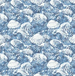 Brewster 2904-25691 Surfside Blue Shells Wallpaper> Damask, Trellis & Geometrics