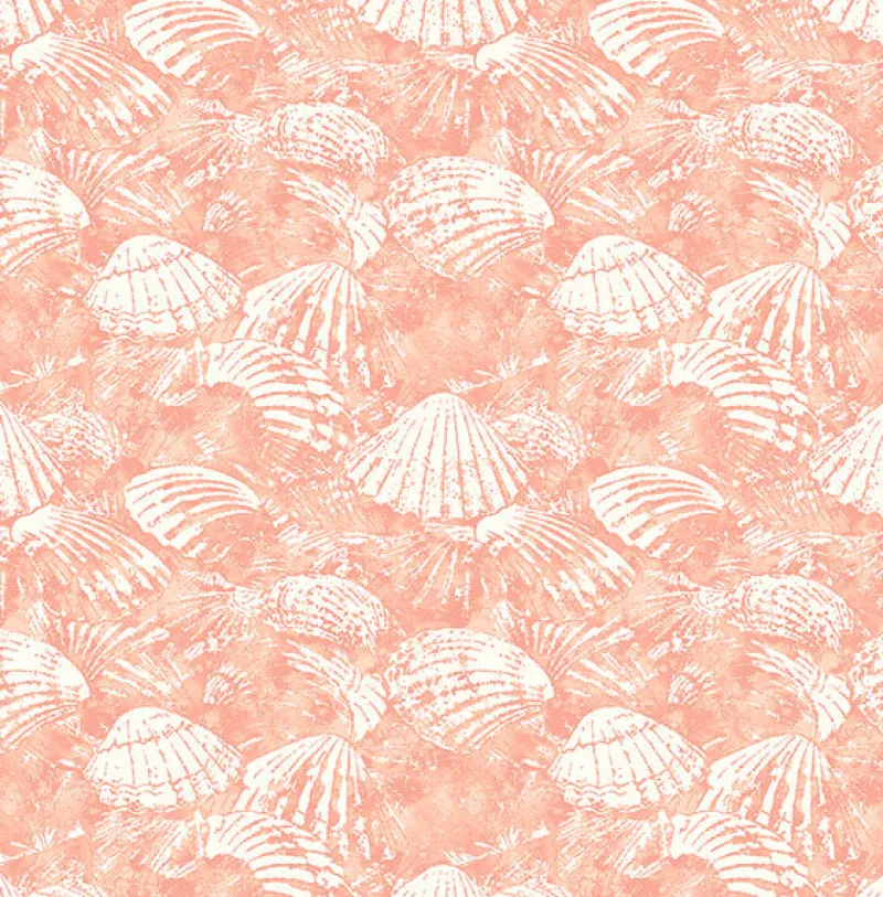 Brewster 2904-25689 Surfside Coral Shells Wallpaper> Damask, Trellis & Geometrics