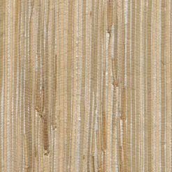 Brewster 4018-0031 Tereza Silver Foil Grasscloth Wallpaper> Damask, Trellis & Geometrics