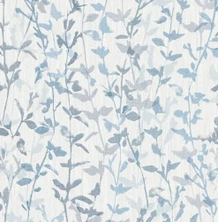 Brewster/ASP 2964-25966 Thea Blue Floral Trail Wallpaper> Architectural
