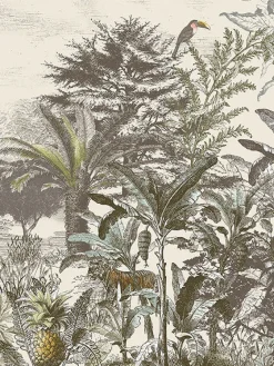 Brewster 300630 Tiger Natural Wall Mural> Animals & Insects