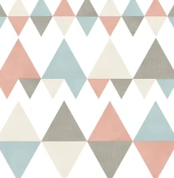 Brewster/ASP 2821-25131 Trilogy Coral Geometric Wallpaper> Florals