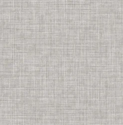 Brewster 2767-24270 Tuckernuck Grey Linen Wallpaper> Damask, Trellis & Geometrics