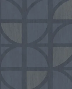 Brewster 395813 Tulip Dark Blue Geometric Trellis Wallpaper Discount