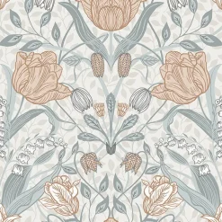 Brewster/ASP 2948-33005 Tulipa Off-White Floral Wallpaper Sale