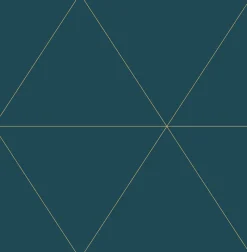 Brewster/ASP 2763-24228 Twilight Teal Geometric Wallpaper Clearance