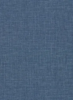 Brewster 2921-50302 Upton Indigo Faux Linen Wallpaper> Damask, Trellis & Geometrics