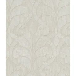 Brewster 376004 Vallon Khaki Damask Wallpaper> Florals