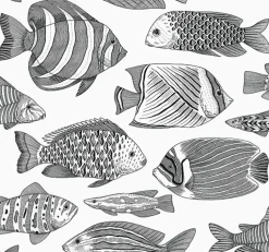 Brewster/ASP 2927-80200 Wailea Black Tropical School Wallpaper Clearance