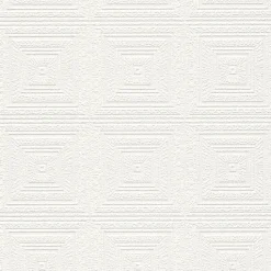 Brewster 4000-6640-13 Wright White Tin Paintable Wallpaper