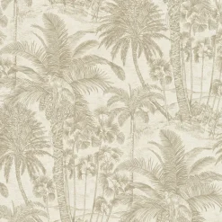 Brewster 4035-832549 Yubi Gold Palm Trees Wallpaper> Architectural