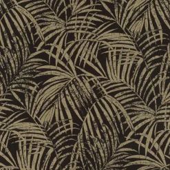 Brewster 4035-832143 Yumi Black Palm Leaf Wallpaper> Architectural