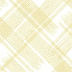 Brewster/ASP 2973-90701 Zag Yellow Modern Plaid Wallpaper> Damask, Trellis & Geometrics