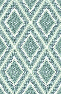 Brewster/ASP 2969-26016 Zaya Green Tribal Diamonds Wallpaper Outlet