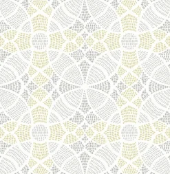 Brewster/ASP 2764-24338 Zazen Yellow Geometric Wallpaper New