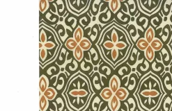 Laura Kiran Alhambra Handprint Mocha Fabric> Contemporary & Modern