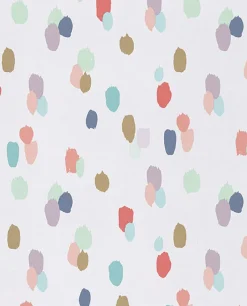 Brewster Amalie Ecru Painted Dots Wallpaper New