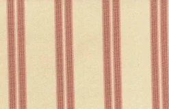 Laura Kiran Antigua Stripe Coral Fabric