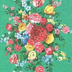 Brewster Ayaanle Green Dutch Painters Floral Wallpaper Hot