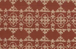 Laura Kiran Bandhani Print Venetian Red Fabric New