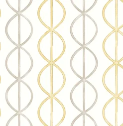 Brewster/ASP Banning Stripe Honey Geometric Wallpaper Online