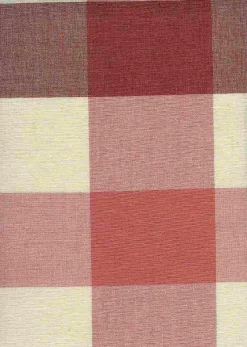 Laura Kiran Beach Buffalo Check Rose Petal Fabric Clearance