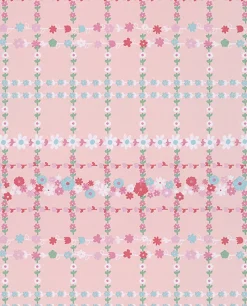 Brewster Belina Light Pink Flower Check Wallpaper> Damask, Trellis & Geometrics