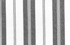 Laura Kiran Berber Stripe Black On White Fabric Discount