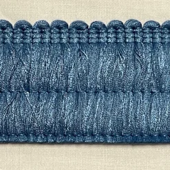 Stock/Parisia BIR606/50 Blue 2 inch Brush Fringe Outlet