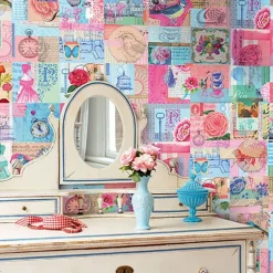 Brewster Bright Pip Wallpaper Mural New