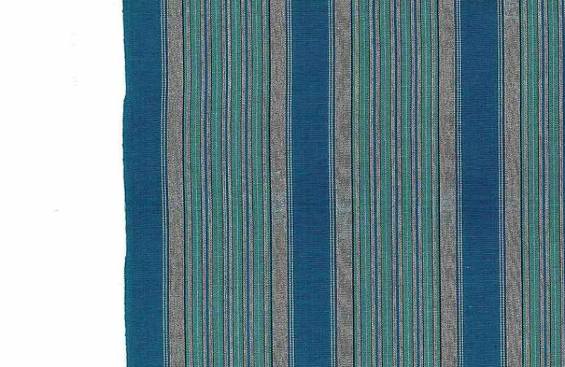 Laura Kiran Bronte Stripe Blue Fabric New