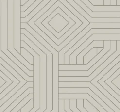 York CI2377 Taupe Diverging Diamonds Wallpaper> Florals