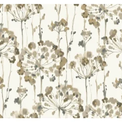 York CN2103 Neutral Flourish Wallpaper Best