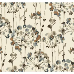 York CN2100 Teal Flourish Wallpaper> Architectural