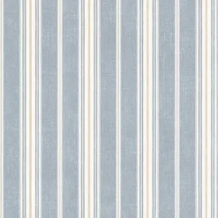 Brewster Cooper Denim Cabin Stripe Wallpaper (3113-491016)> Damask, Trellis & Geometrics
