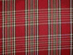 Laura Kiran Cotswald Plaid Red Fabric> Plaids & Checks