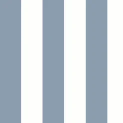 York CV4443 Blue Awning Stripe Wallpaper Discount