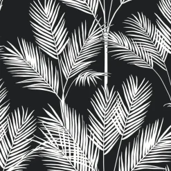 York CV4409 Blue King Palm Silhouette Wallpaper Best
