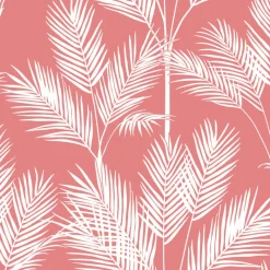 York CV4407 Coral King Palm Silhouette Wallpaper> Architectural