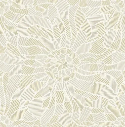 Brewster/ASP Daydream Honey Abstract Floral Wallpaper Clearance