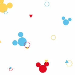 York DI0930 Red/Blue/Yellow Disney Minnie Mouse Dots Wallpaper> Kids