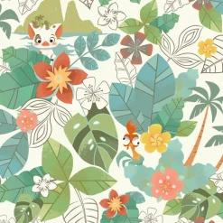 York DI0995 Red/Green Disney Moana Jungle Wallpaper Online