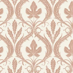 York DM4923 Brown Beige Adirondack Damask Wallpaper Online