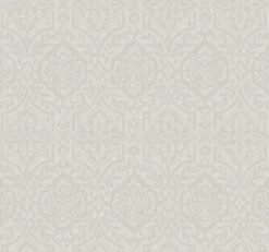 York DM5036 Gray Catherdral Damask Wallpaper> Florals