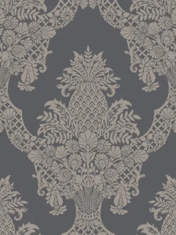 York DM4975 Gray Pineapple Plantation Wallpaper Hot