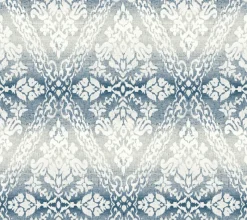 York DM4932 Navy Tudor Diamond Damask Wallpaper> Florals
