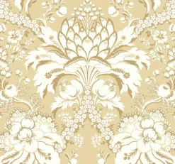 York DM4953 Yellow French Artichoke Dam Wallpaper Best