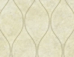 Brewster Eira Beige Marble Ogee Wallpaper> Florals